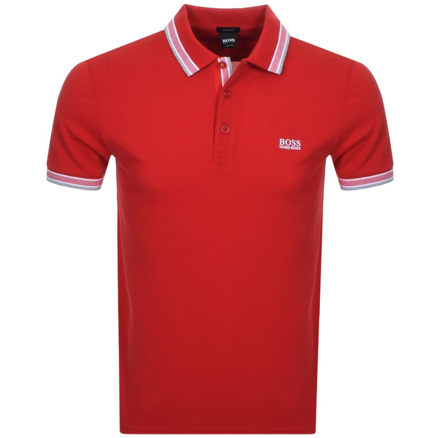 Alternative Image for ProductBOSS Paddy Polo T Shirt Red1